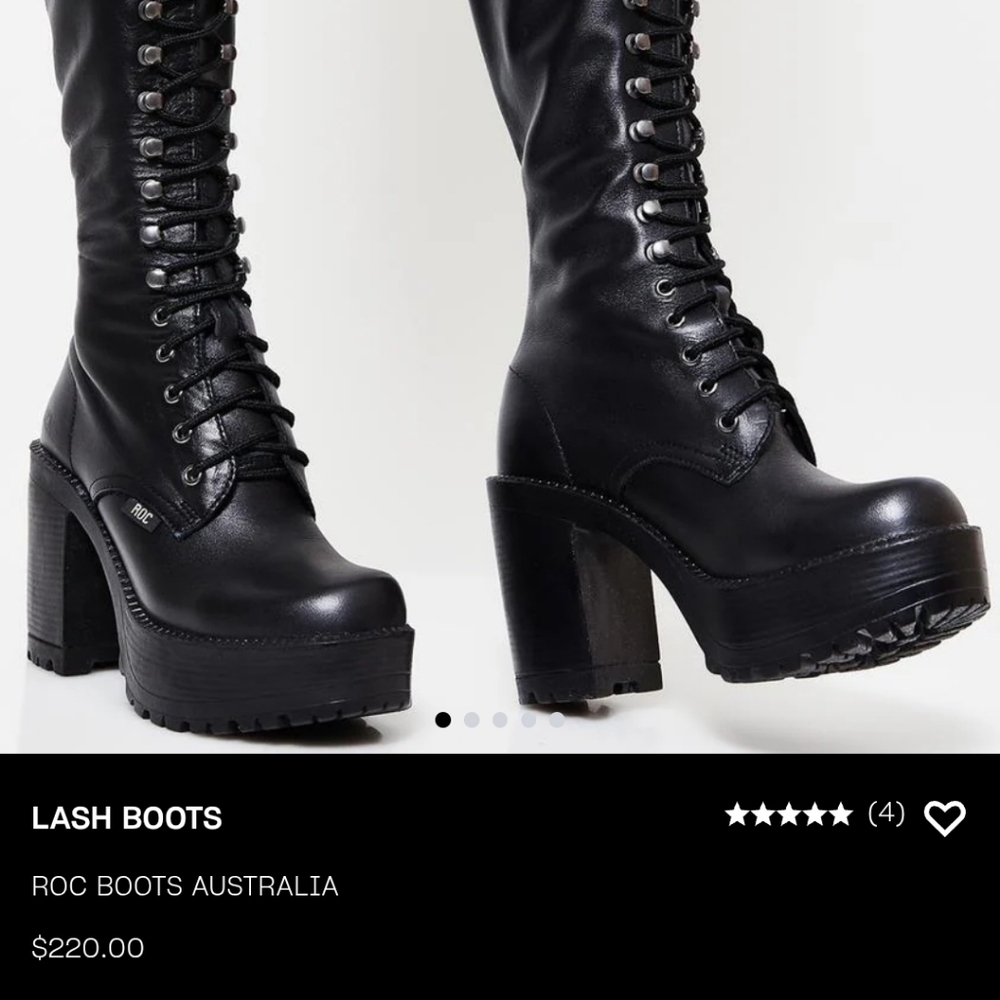 BNWT Roc Austrailia Barbie Pink Lash Lace Up Boots - Picture 3 of 17